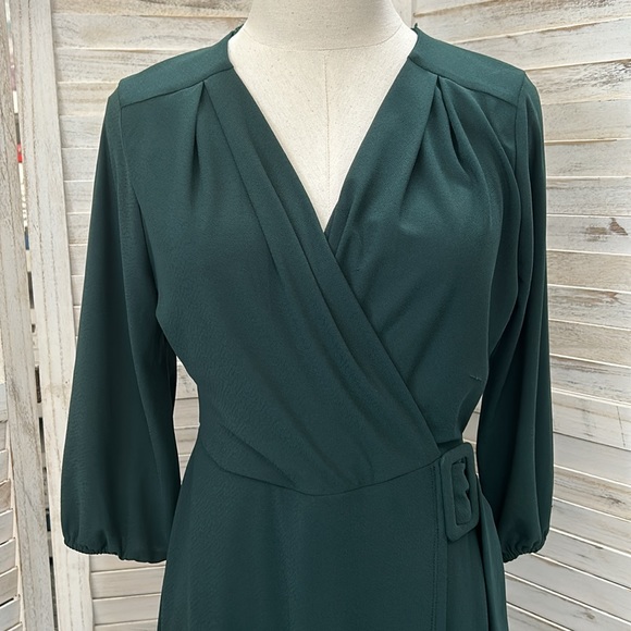 Monteau 3/4 Sleeve Wrap Dress - Picture 2 of 5